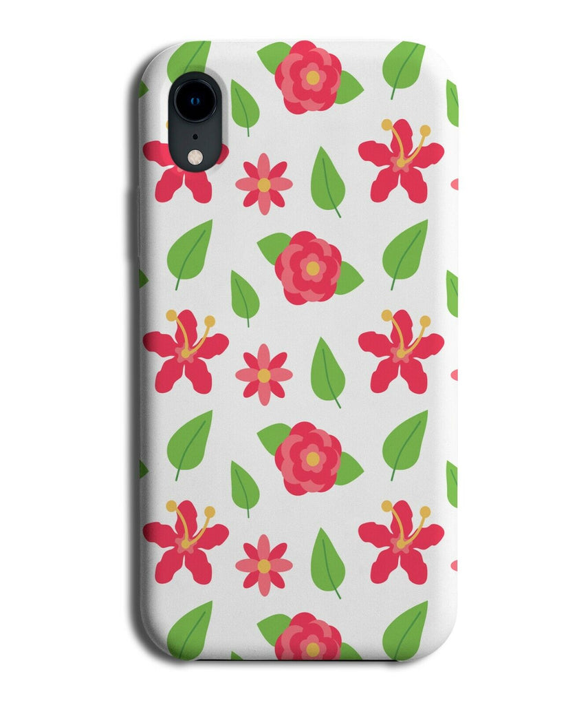 Red Roses and Leaves Phone Case Cover Painting Picture Painted Photo Leaf E592