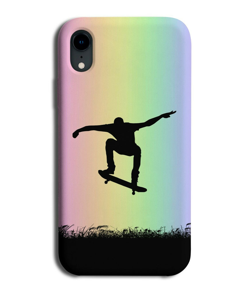 Skateboard Phone Case Cover Skateboarder Skate Board Colourful Rainbow i663