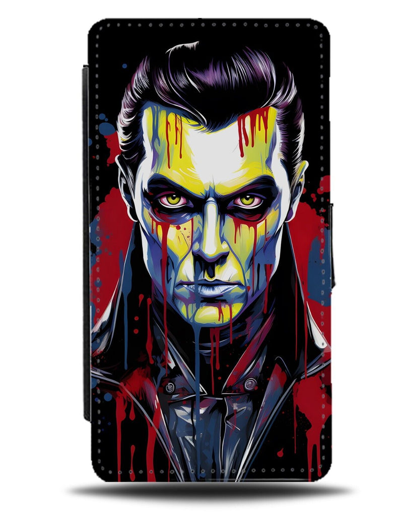 Classic Dracula Flip Wallet Case Vampire Draculas Man Vampires Halloween DG28