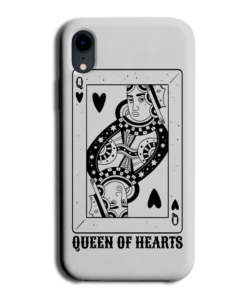 Queen Of Hearts Playing Card Phone Case Cover Suit Cards Design Queens Hart P516