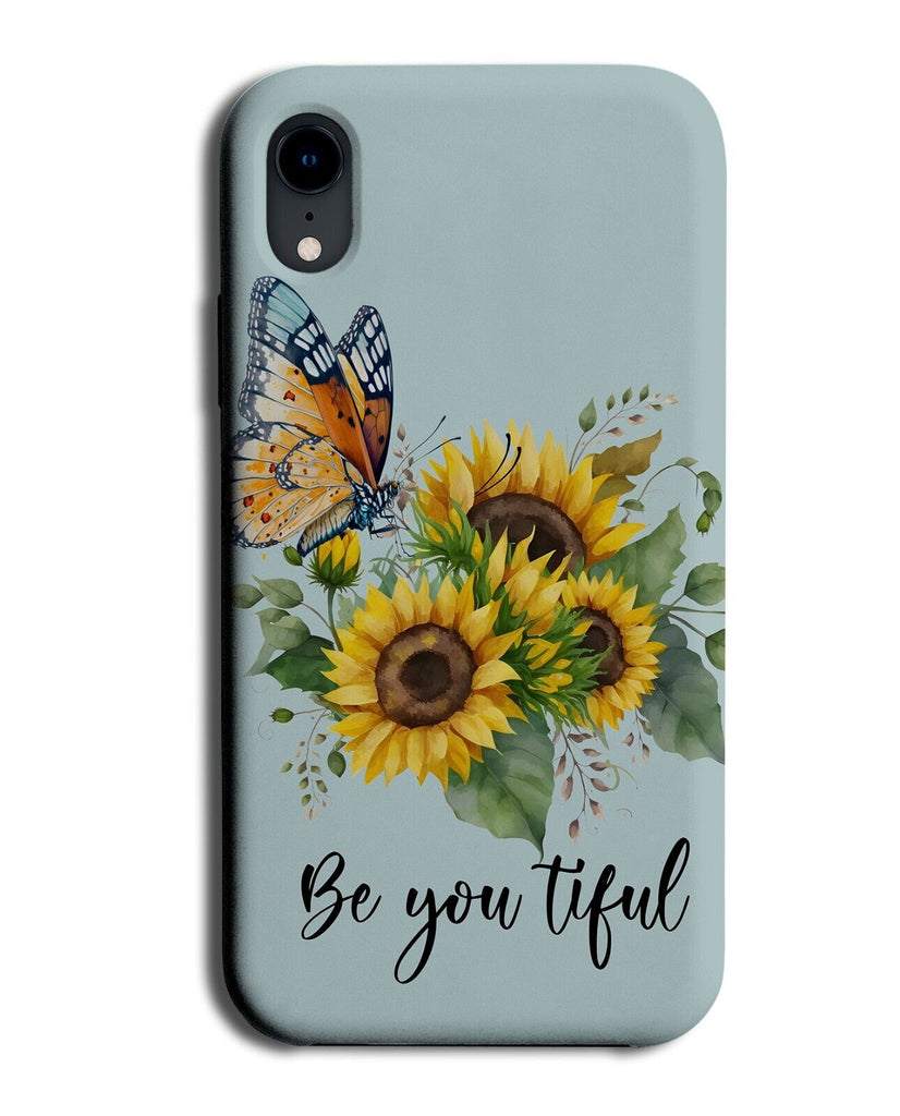 Summer Beautiful Quote Phone Case Cover Writing Word Saying Be You Flowers AB15