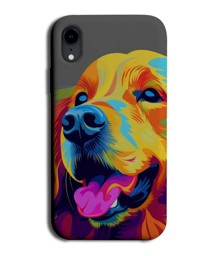 Colourful Pop Art Golden Retriever Face Phone Case Cover Dog Dogs Labrador BH11