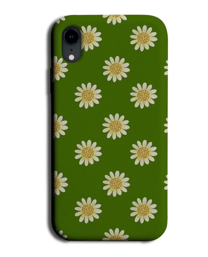 Dark Green Daisy Floral Phone Case Cover Flowers Flower Summer Petals Q462C