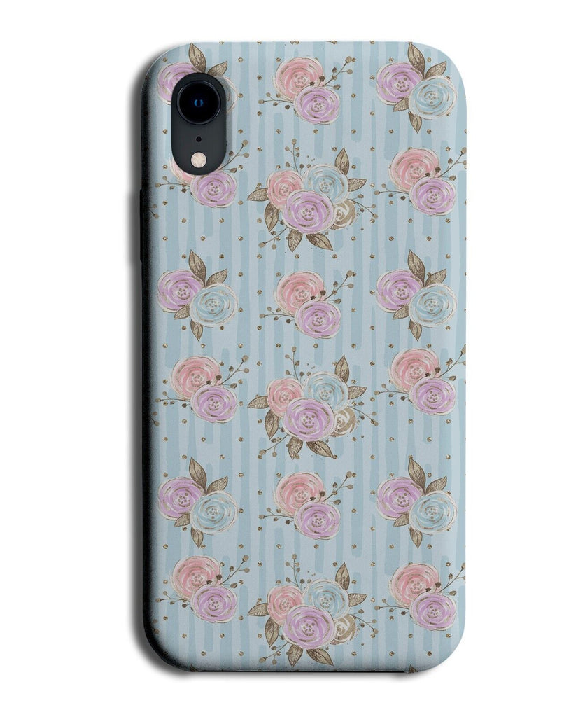Babyblue Floral Design Phone Case Cover Style Flowers Roses Pink Purple BZ43