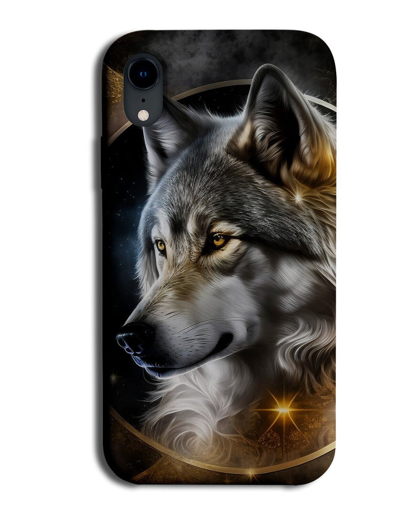 Night Sky Gothic Wolfs Head Phone Case Cover Picture Goth Moon Fantasy AS77