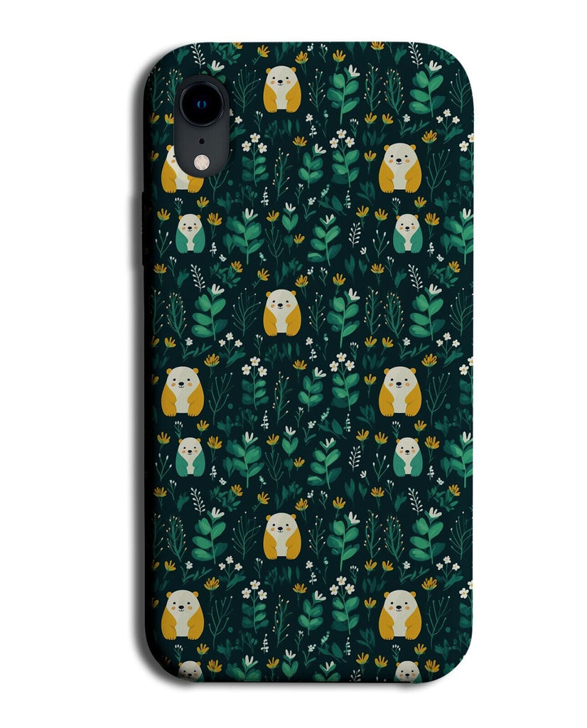 Polar Bear In The Jungle Pattern Phone Case Cover Bears Leaves Forrest Kids CG32
