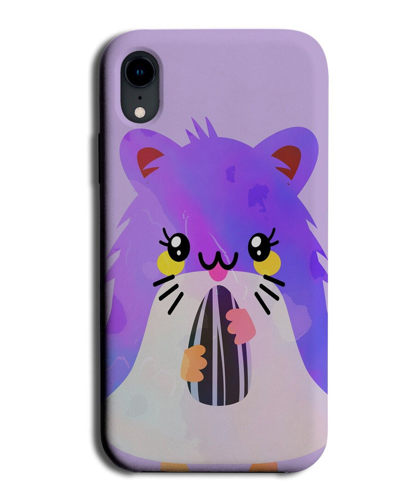 Purple Anime Hamster Phone Case Cover Kawaii Hamsters Face Guinea Pig Pet Q798H