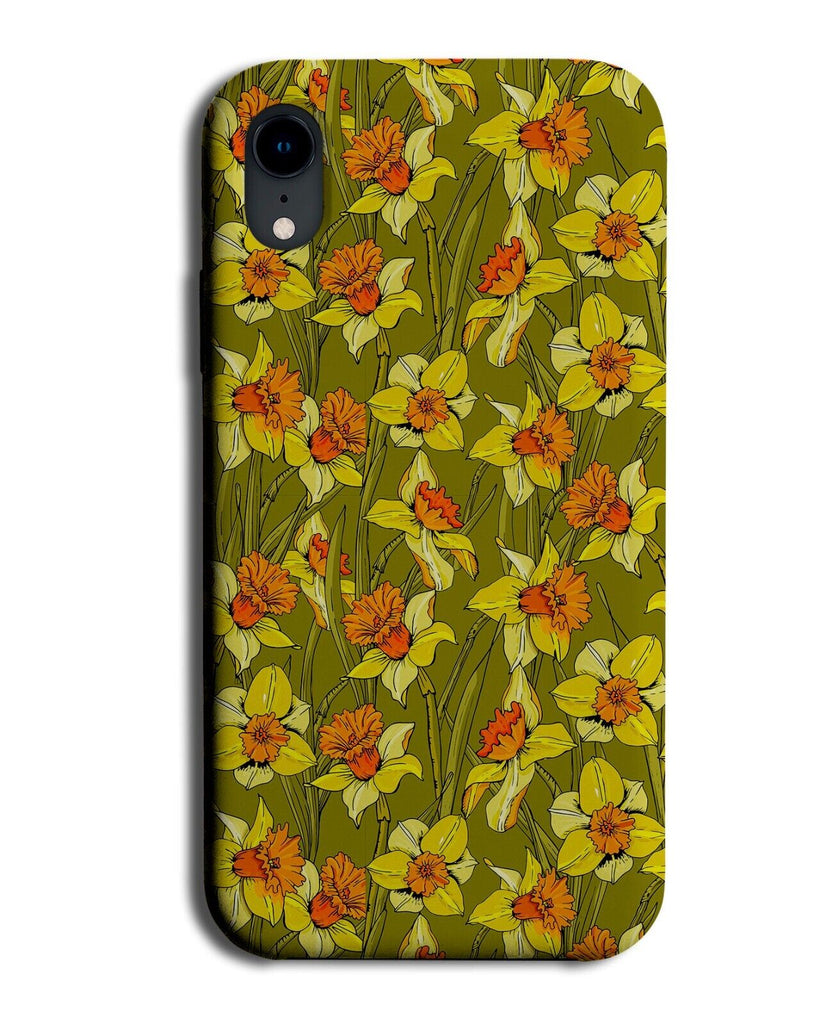 Narcissus Pattern Phone Case Cover Narcissuses Flower Flowers Daffodil Q813A