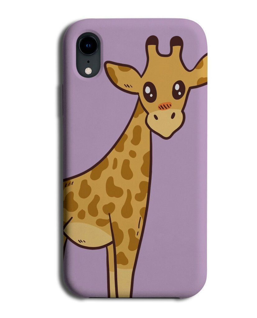 Cute Giraffe Cartoon Design Phone Case Cover Giraffes Sad Eyes Sadness Face J451