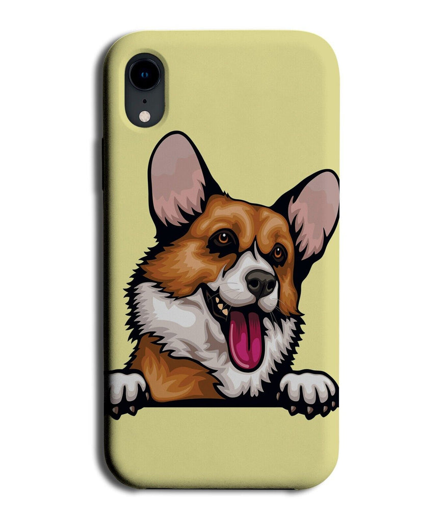 Welsh Corgi Dog Artwork Phone Case Cover Dogs Corgis Pet Picture Beige BI56