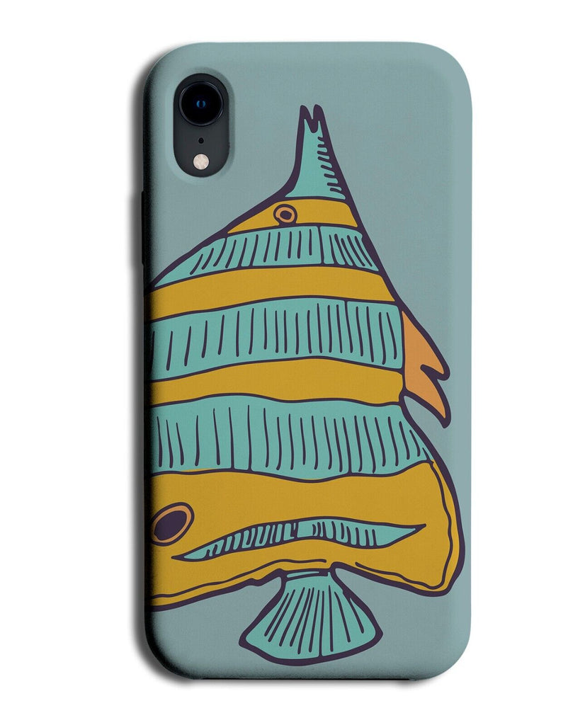 Angelfish Phone Case Cover Angel Fish Ocean Sea Fishes Doodle Sketch Kids Q490