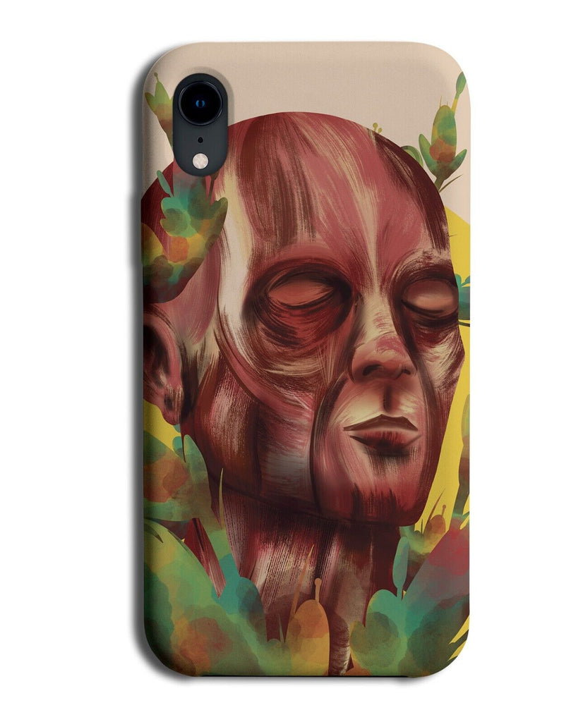 Muscle Face Phone Case Cover Head Muscles Skeleton Art Artwork N012