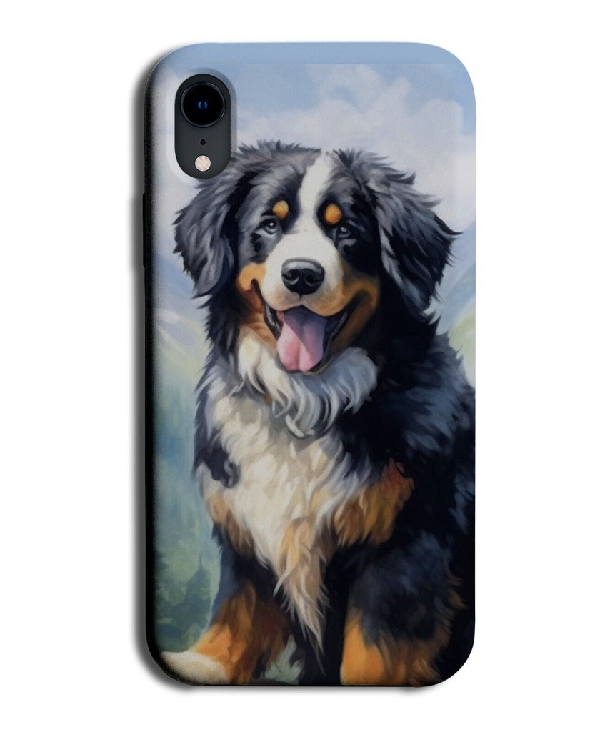 Bernese Mountain Dog Phone Case Cover Dogs Breed Black & White Oil Painting CZ11