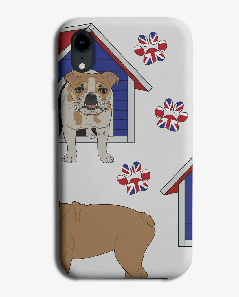 British Bulldog In Kennel Phone Case Cover Pattern Design Picture E900