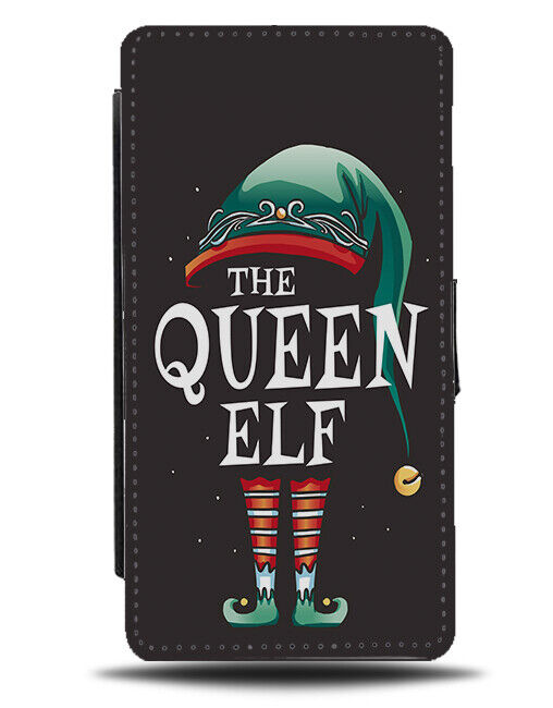 The Queen Elf Flip Wallet Case Elves Christmas Queen Girl Girls Womens Her N743