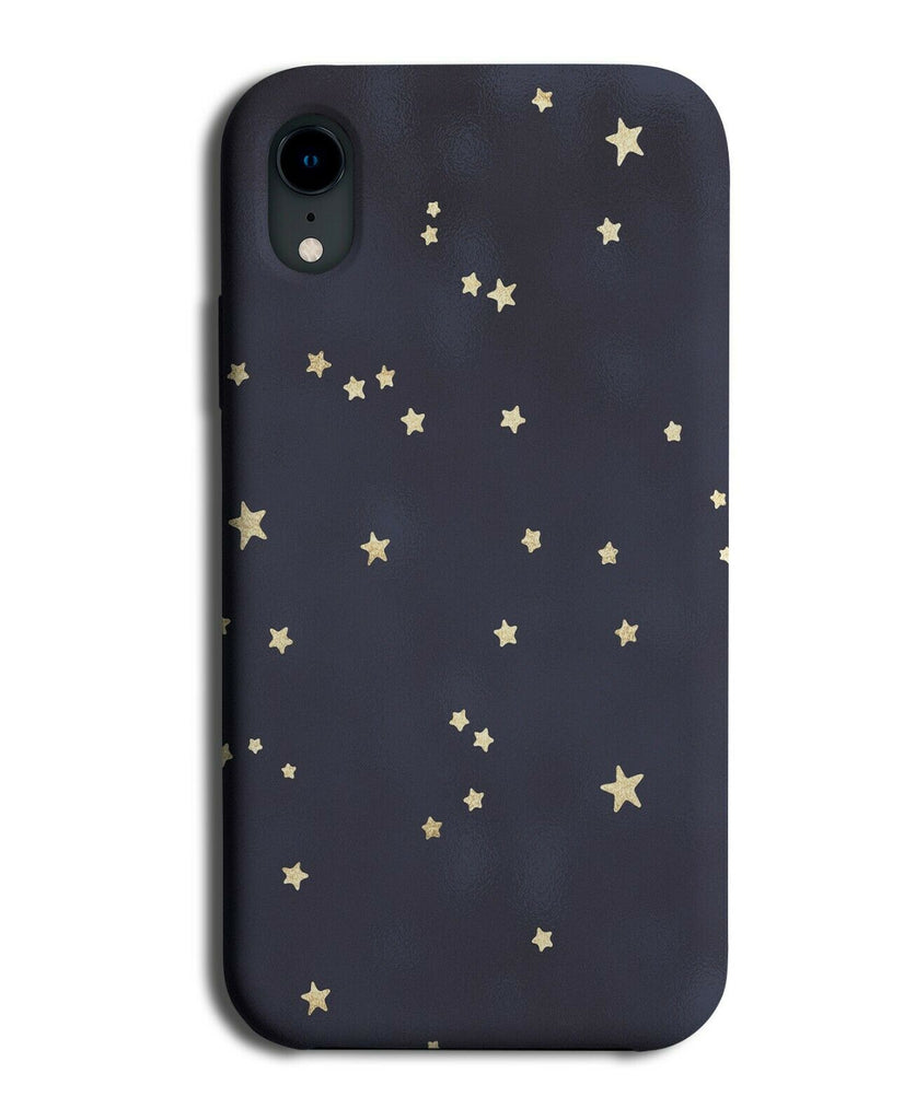 Black and Gold Starry Sky Phone Case Cover Stars Shapes Golden Space Girls F986