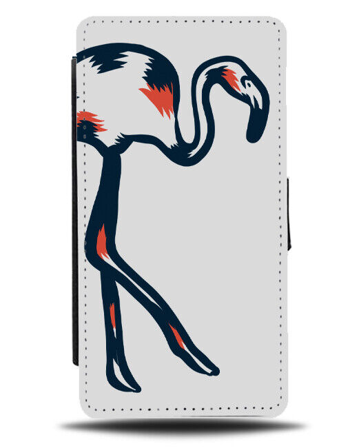 Simplistic Flamingo Outline Flip Wallet Case Flamingos Bird Birds Shape J390
