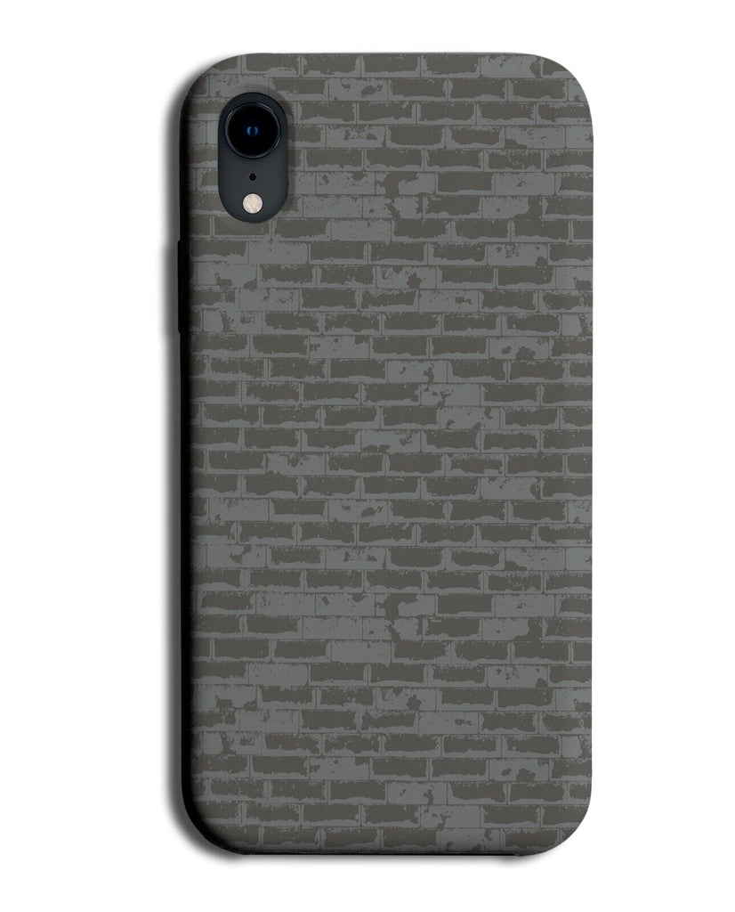Grey Brickwall Phone Case Cover Brick Wall Bricks Street Concrete Print CH18