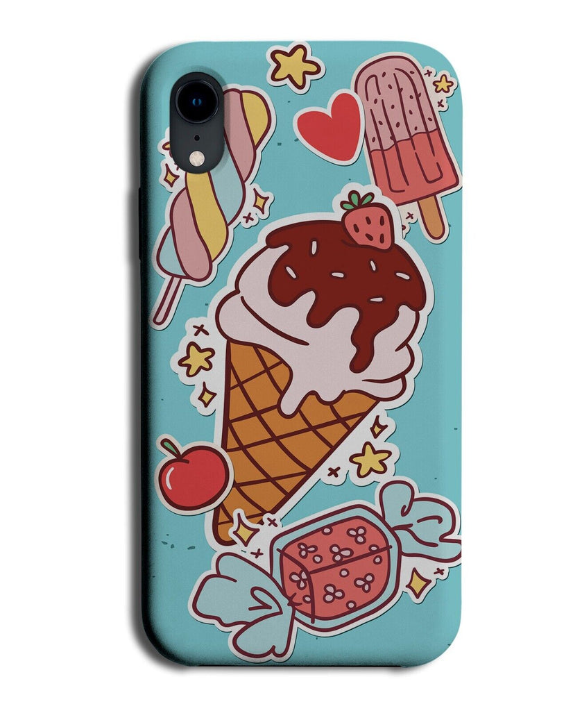 Retro Dessert Pattern Phone Case Cover Foods Fun Sweet-tooth Sweet Tooth Q037B