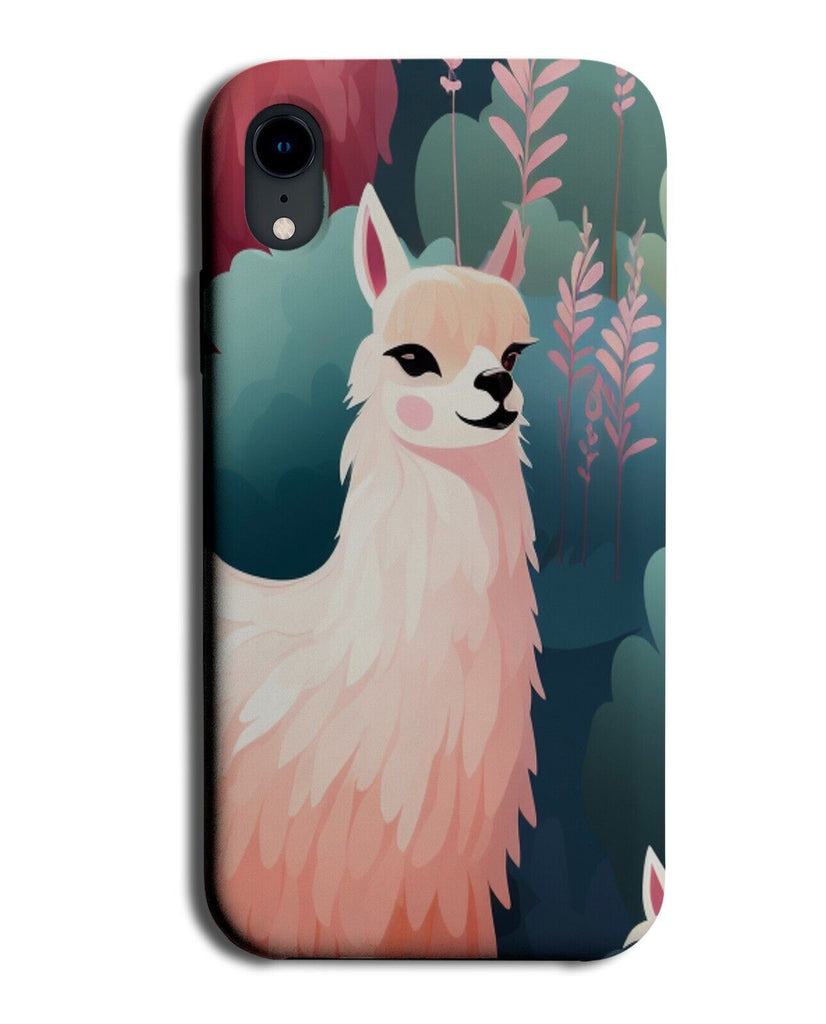 Watercolour Llama Pattern Phone Case Cover Llamas Fringe Long Animal White DC27