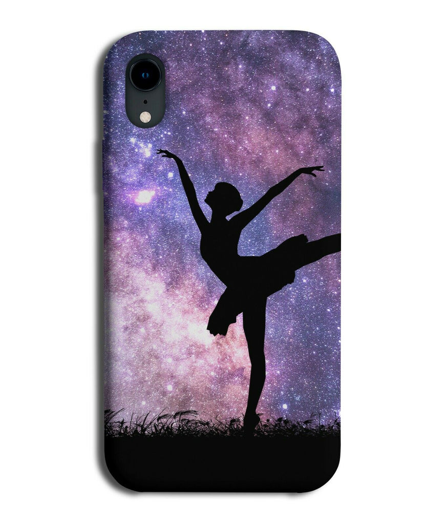 Ballet Silhouette Phone Case Cover Ballerina Dancer Space Stars Night Sky i710
