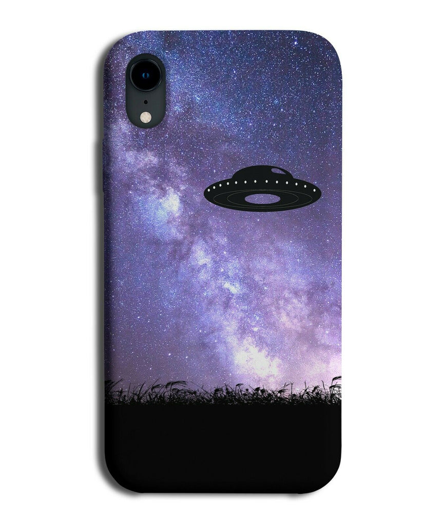 UFO Silhouette Phone Case Cover UFOs Aliens Alien Galaxy Moon Universe i226