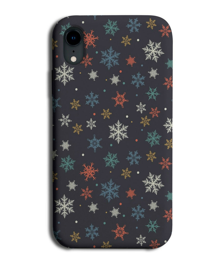 Colourful Kids Cartoon Snowflakes Christmas Phone Case Cover Xmas Childrens H856