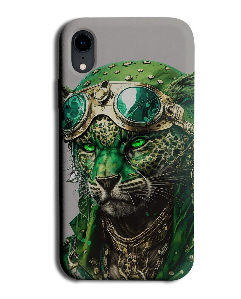 Cyberpunk Leopard Pilot Phone Case Cover Pilots Leopards Design Helmet BK03