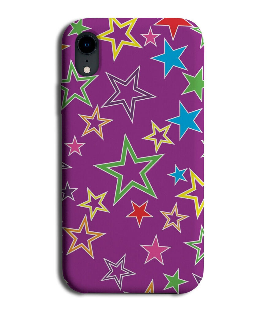 Stars Phone Case Cover Star Shapes Outlines Colourful Pattern Symbols K760