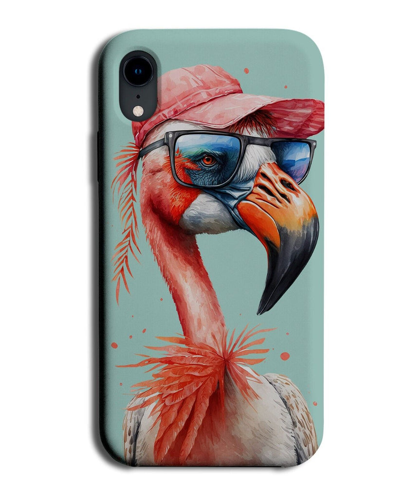 Summer Flamingo Phone Case Cover Funny Cap Hat Sunglasses Holiday Travel AP80
