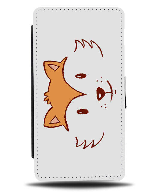 Childrens Fox Face Flip Wallet Case Foxs Foxes Wildlife Nature Kids K922