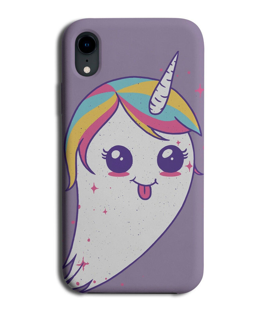 Unicorn Cartoon Ghost Phone Case Cover Unicorns Ghosts Rainbow Wig K333