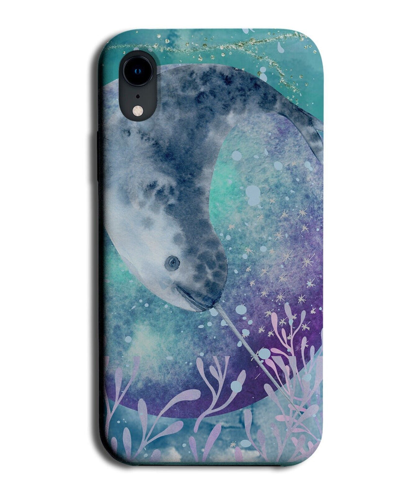 Narwal Phone Case Cover Narwals Dolphin Long Horn On Head Gnarwhal Animal DB27