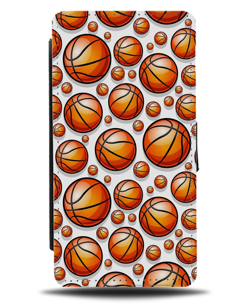 Basketball Cartoon Pattern Flip Wallet Case Basketballs Ball Balls Baller DE36