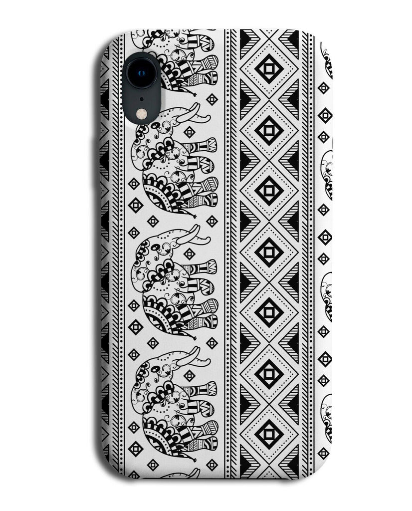 Indian Tribal Elephant Stitching Print Pattern Phone Case Cover Vintage E566