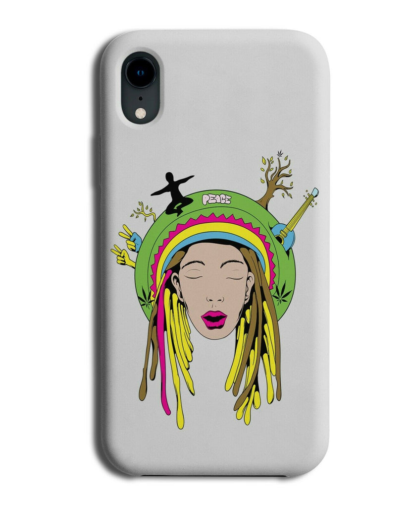 Rastafarian Cartoon Phone Case Cover Woman Jamaica Jamaican Hat Wig Hippy E183