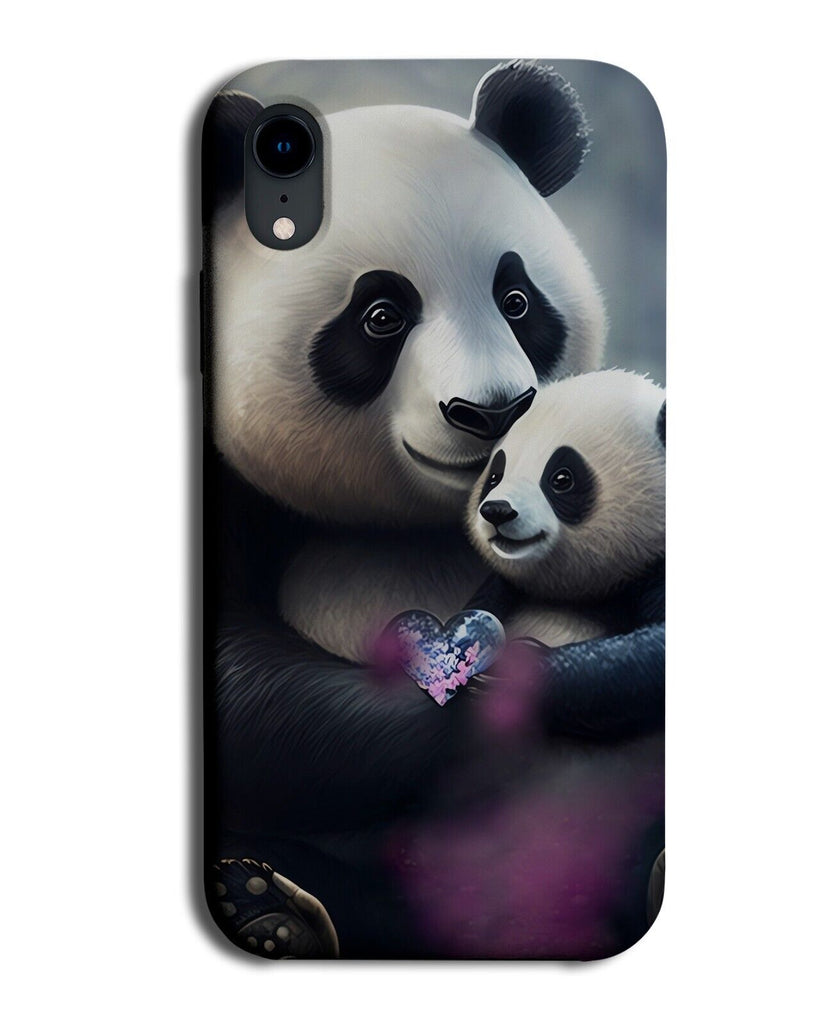 Momma Panda Bear Phone Case Cover Bears Pandas Mummy Airbrush Animal Photo BF93