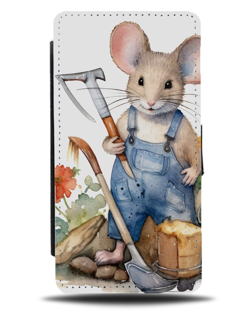 Mouse Gardener Flip Wallet Case Garden Gardening Mice Funny Plants Lover CU68