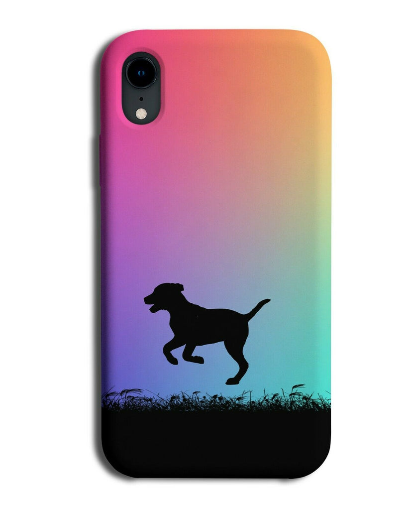 Dog Silhouette Phone Case Cover Dogs Puppy Multicolour Multicoloured I051