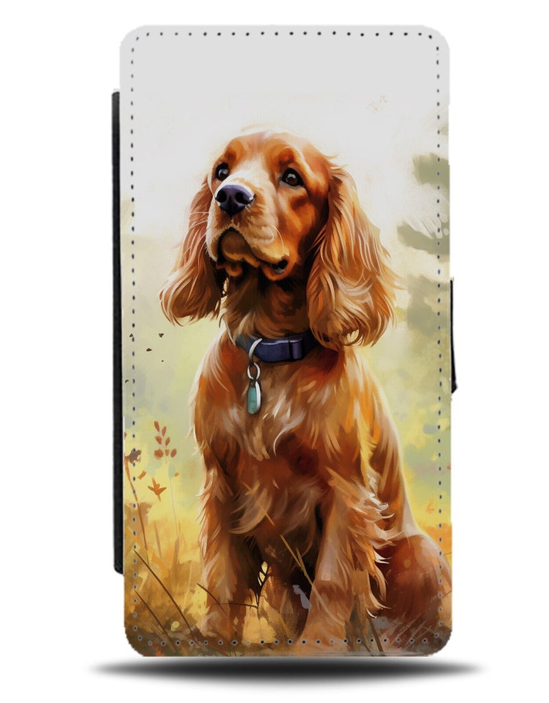 Cocker Spaniel Picture Flip Wallet Case Spaniels Dog Dogs Breed Pet Puppy DA17