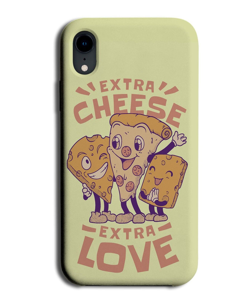 Extra Cheese Extra Love Funny Cheesy Lover Phone Case Cover Food Fan Pizza P700