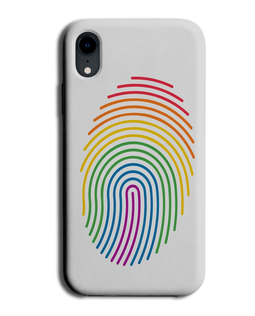 Pride Rainbow Fingerprint Phone Case Cover Finger Prints Identity Colourful AY96