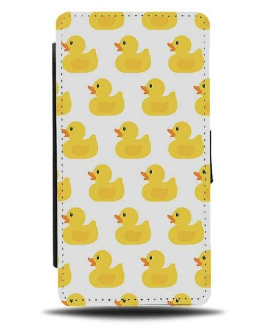 Yellow Rubber Ducky Flip Wallet Case Ducks Bathtime Duck Kids Childrens F751