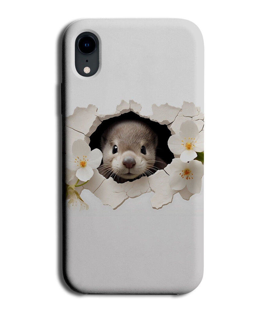 Baby Sea Otter Phone Case Cover Novelty 3D Design Pup Pups Otters Floral DE37