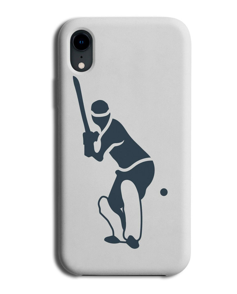 Cricket Player Silhouette Phone Cover Case Playing Batting Batter Shape J173