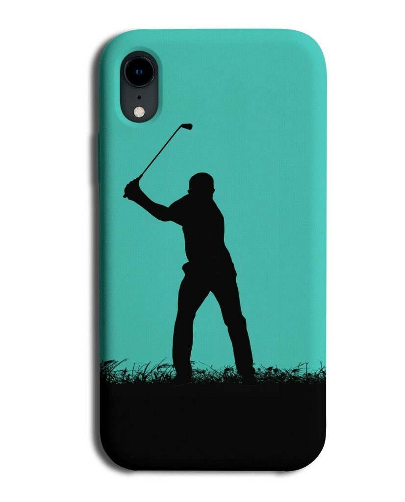 Golf Phone Case Cover Golfing Golfer Balls Gift Present Turquoise Green i780