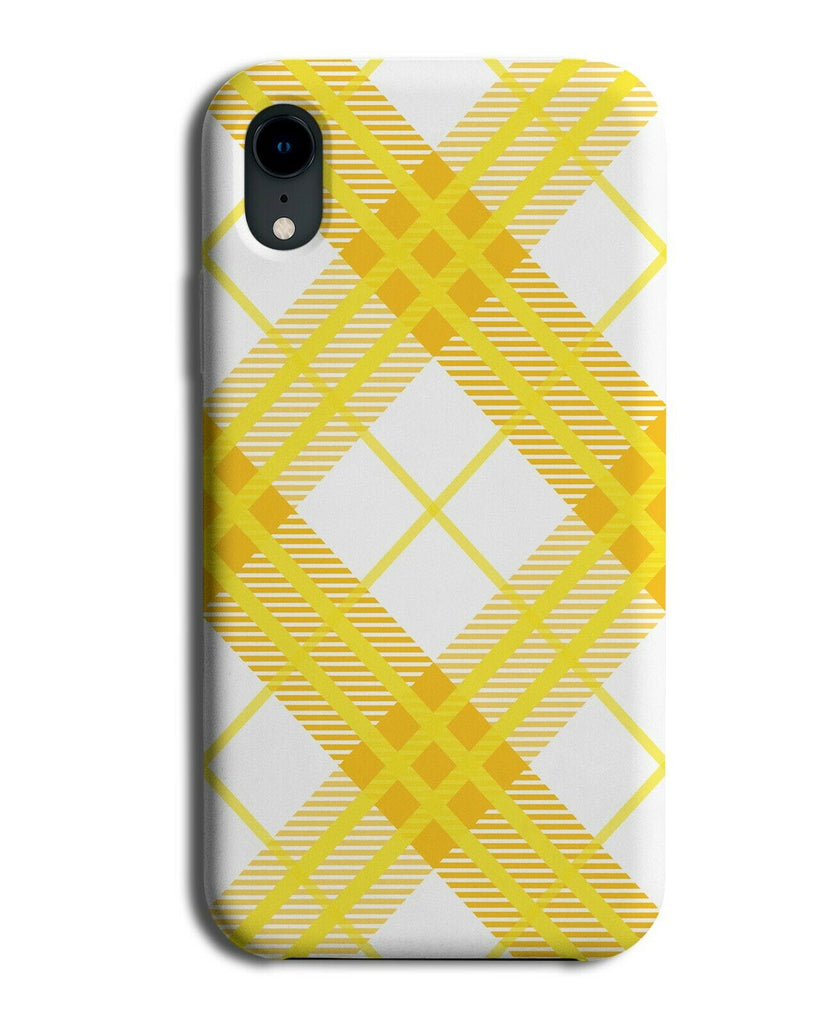 Yellow Tartan Squares Phone Case Cover Flannel Gingham Print Patterning F941