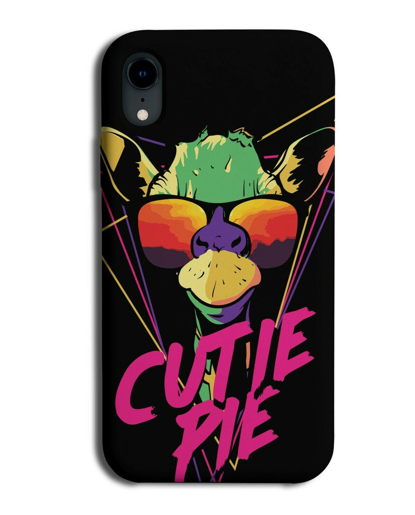 Cutie Pie Giraffe Phone Case Cover Giraffes Head Sunglasses Colourful E445