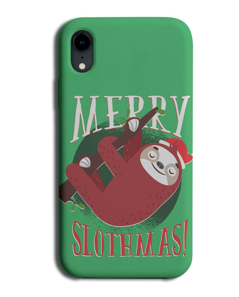 Merry Slothmas Phone Case Cover Sloth Sloths Christmas Xmas Funny Cartoon K288