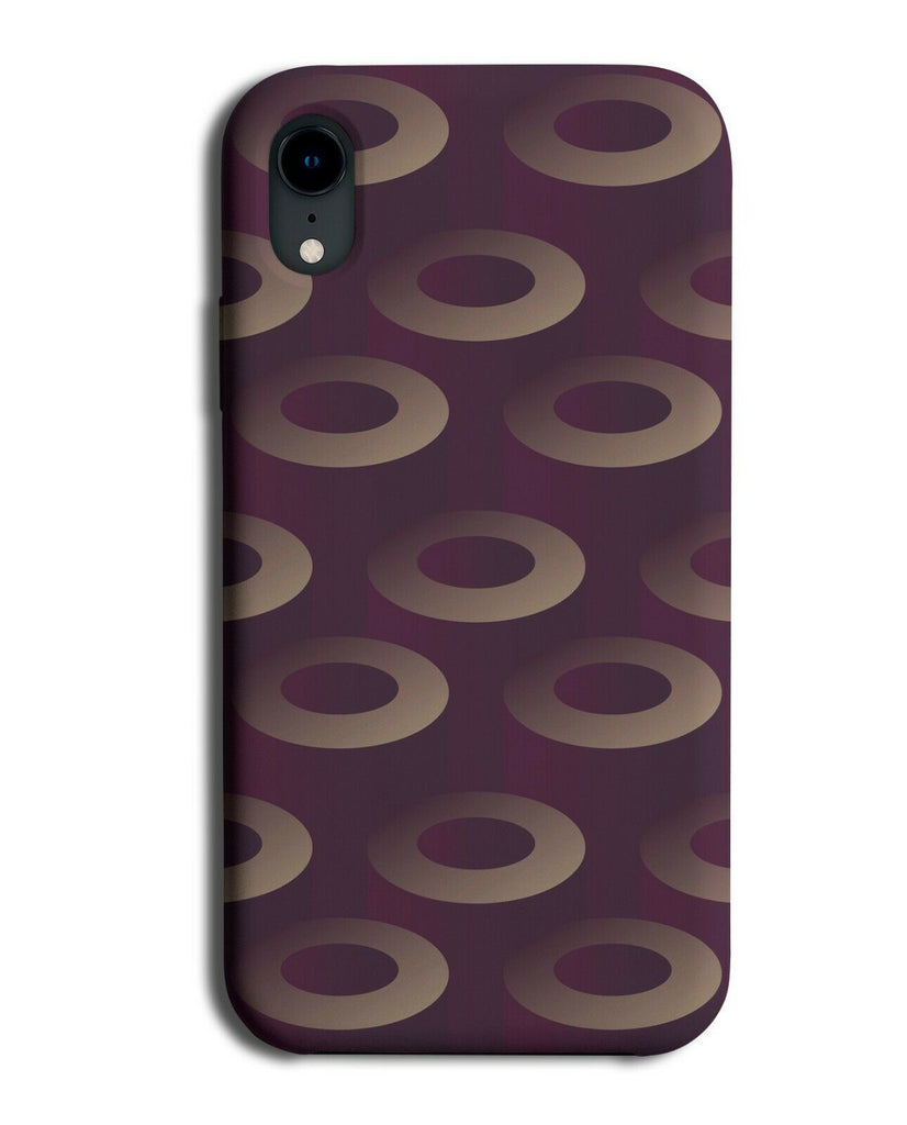 Marroon Red and Gold Rings Phone Case Cover Ring Shapes Circle Circles Dark H361